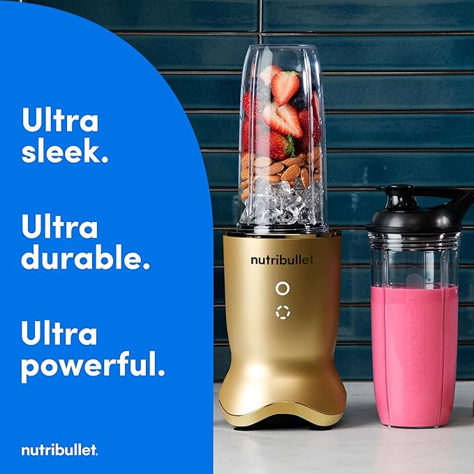 nutribullet Ultra Personal Blender NB50500BR 32 oz Brass (Renewed)