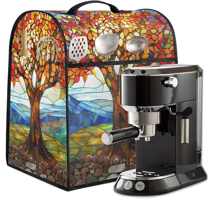 cfpolar Kitchen Aid Mixer Cover Compatible with 6-8 Quarts Tree Of Life Pattern Stand Mixer Cover Kitchen Aid Mixers Accessories Appliance Organizer Bag Dust Covers with Zipper Pocket