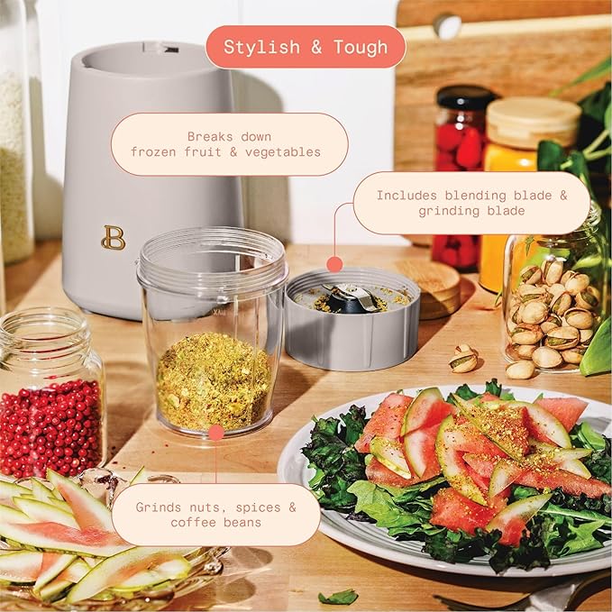 High Speed Countertop Blender featuring Multiple Speeds and Ice Crush Function Compact Smoothie Blender for Frozen Drinks – Beautiful Kitchen Collection