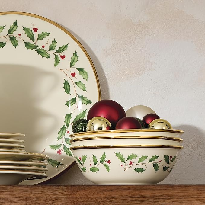 Lenox 899203 Holiday 18-Piece Dinnerware Set Service For 6