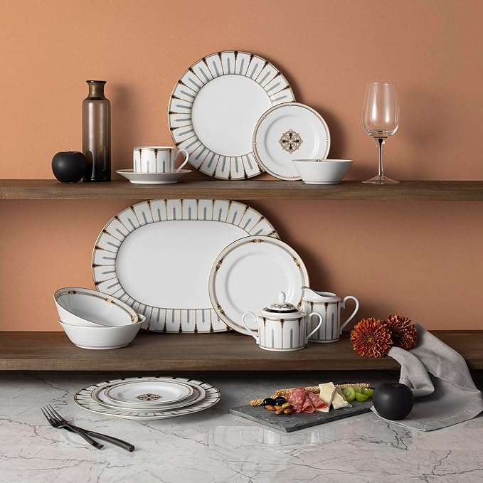 Noritake Empire Gold 12-Piece Dinnerware Set Service For 4