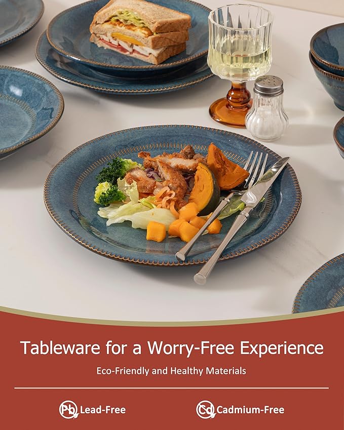 Dinnerware sets plates and bowls sets modern platesCeramic Dinnerware Sets12 Pieces Porcelain Lightweight PlatesScratch Resistant Dish Set (style - 2 4 - Set (12pcs))
