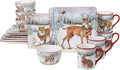 Certified International Winter Forest 16pc Dinnerware Set Service for 4