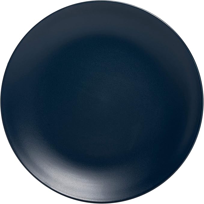10 Strawberry Street Wazee Matte Coupe Dinnerware Set 16 pc Midnight Blue