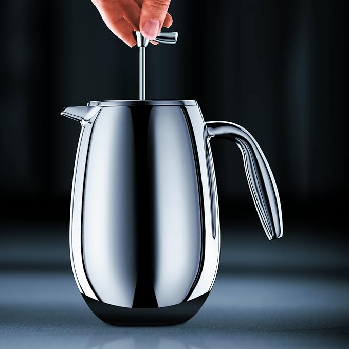 Bodum 51 oz Columbia Thermal French Press Coffee Maker Insulated Double Wall Stainless Steel Chrome