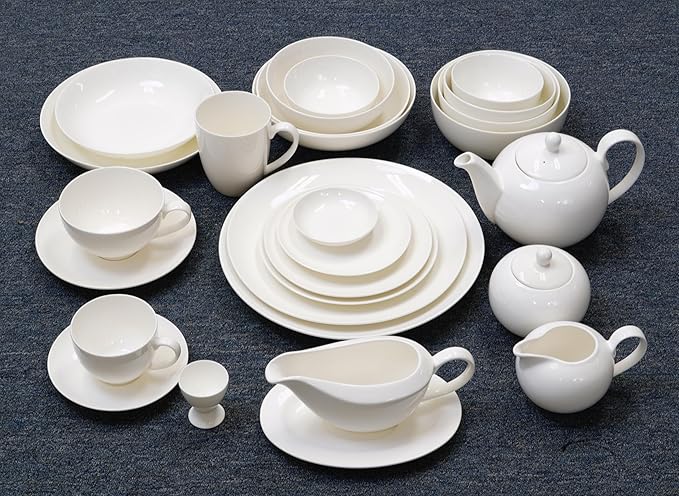Bone China Coupe Shape Elegance White Mug Case of 6