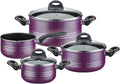GSW Milano Color 158107 4-Piece Cookware Set Purple