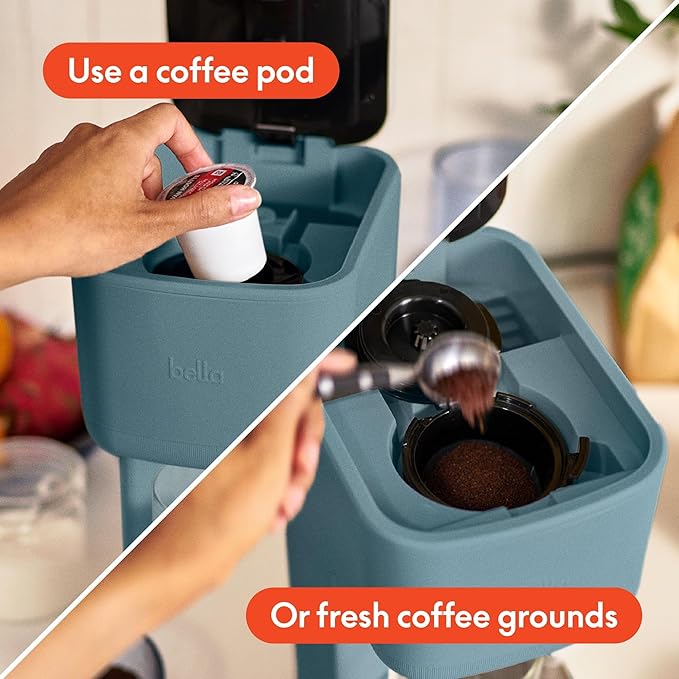 Single Serve Coffee Maker with Reusable Filter and Compact Countertop Design Personal Pod-Free Coffee Machine for Everyday Home Brewing – Bella Kitchen Collection