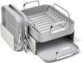 Caraway Square Cookware Set - Square Pans Set - Perfect for Griddling Toasting Searing Roasting and More - Non-Stick Ceramic Coated Pans - Non Toxic PTFE &amp PFOA Free - Gray