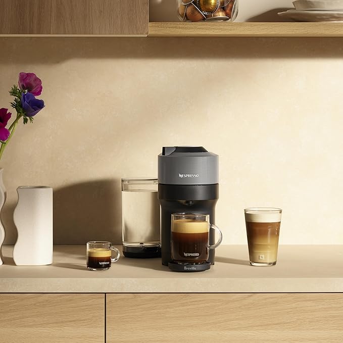 Nespresso Vertuo Pop+ Coffee and Espresso Maker by Breville Dark Grey