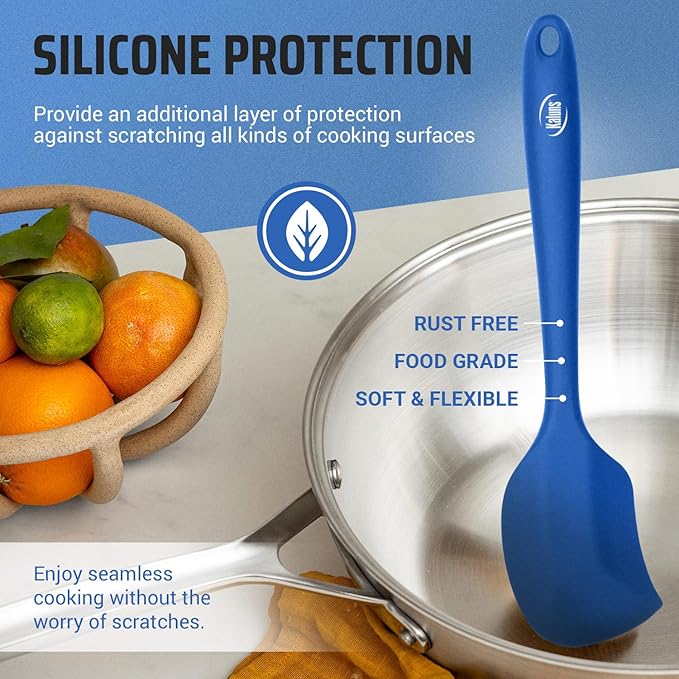 Kaluns Silicone Kitchen Utensils Set 24 Pcs Cooking Utensils Set - Can Opener Masher Turner Spatula 446°F Heat Resistant Non-Stick - Premium Silicone and Stainless Steel Utensil Set