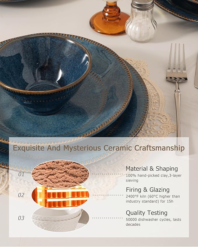 Dinnerware sets plates and bowls sets modern platesCeramic Dinnerware Sets12 Pieces Porcelain Lightweight PlatesScratch Resistant Dish Set (style - 2 4 - Set (12pcs))