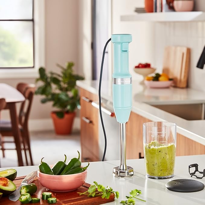 KitchenAid Variable Speed Corded Hand Blender KHBV53 Ice Blue