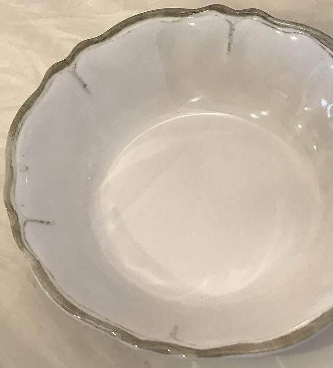 Le Cadeaux Rustica Antique White Melamine 12-Piece Dinnerware Set