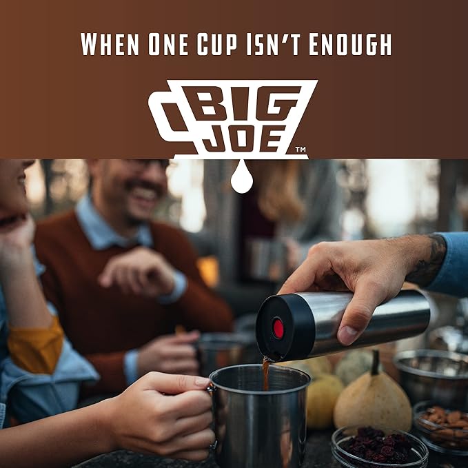 BIG JOE® Large Pour Over Coffee Maker w/ 50 Filters Brews from 12 up to 75 Ounces Fits Any Drinkware Dishwasher Safe Made in USA