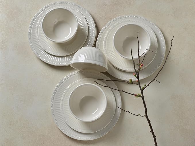 Mikasa Italian Countryside 12 Piece Melamine Outdoor Dinnerware Set Service for 4