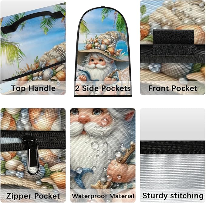 cfpolar Kitchen Aid Mixer Cover Compatible with 6-8 Quarts Gnome Palm Trees Stand Mixer Cover Kitchen Aid Mixers Accessories Appliance Organizer Bag Dust Covers with Zipper Pocket
