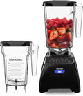Blendtec Classic 575 Blender 90 oz WildSide+ and 75 oz FourSide Blender Jar Bundle - Black