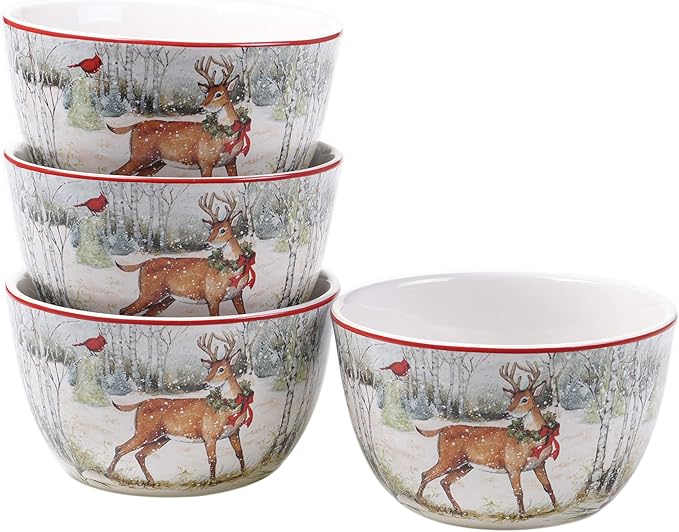 Certified International Winter Forest 16pc Dinnerware Set Service for 4