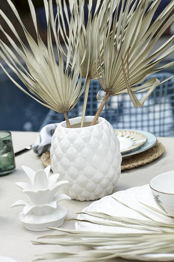 Lenox 893874 Wicker Creek Pineapple Cookie JarWhite 3.75