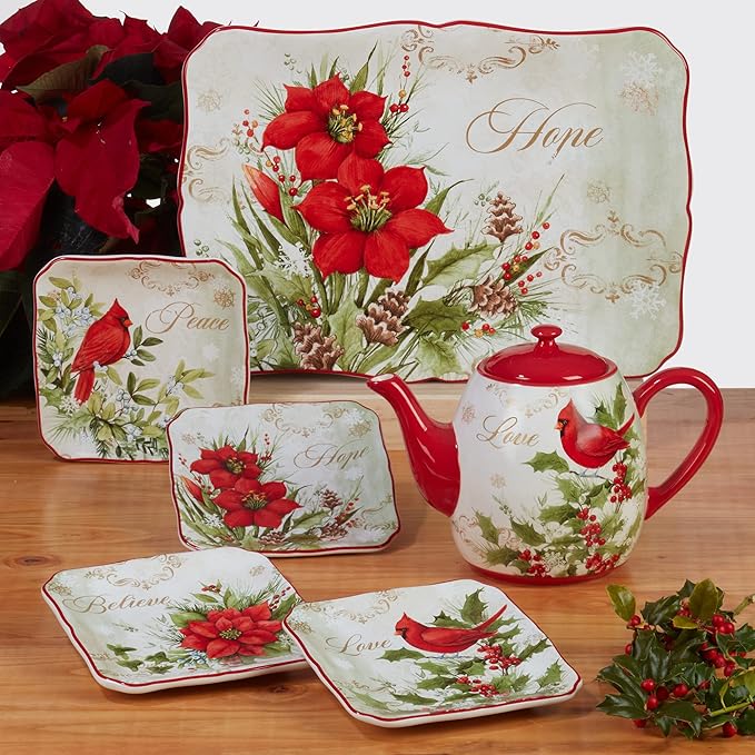 Certified International Winter's Medley 16 pc Dinnerware Set Service for 4