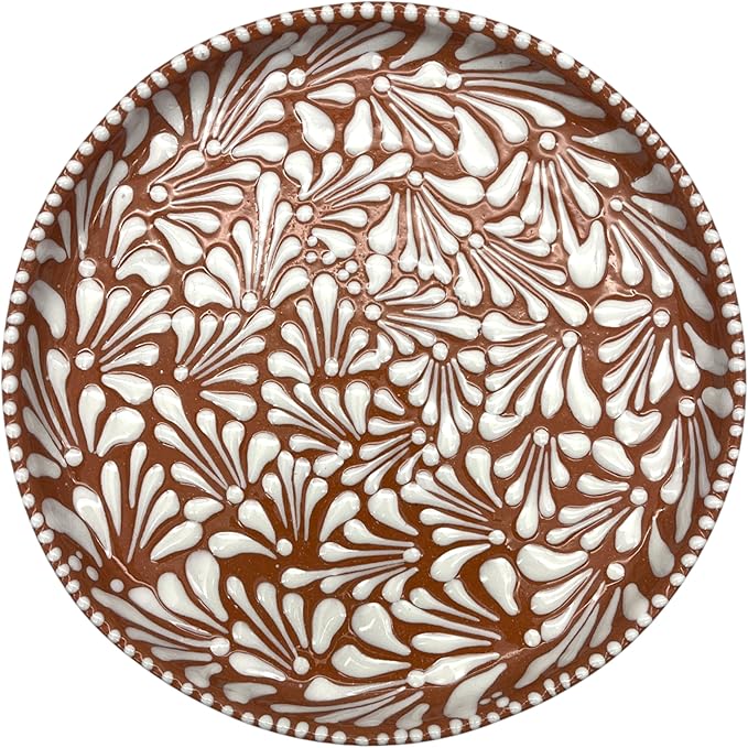 Talavera Dinnerware Set | Brown &amp White 4-Piece