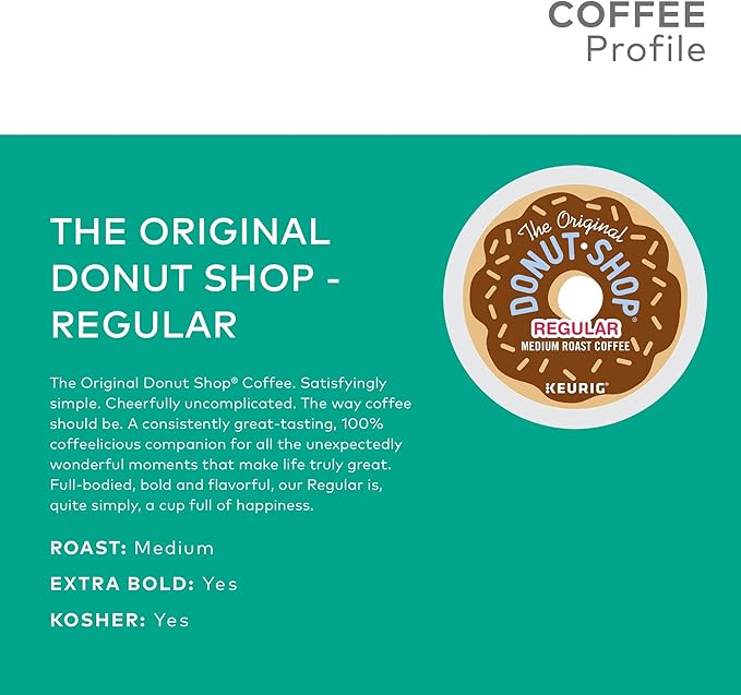 Keurig K-Mini Plus Single Serve Coffee Maker with Donut Shop Coffee Pods 32 count