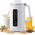 40oz Nut Milk Maker 12-in-1 Automatic Soy Milk Machine with 10 Blades &amp IMD Display Plant-Based Milk Maker for Almond Oat Soy &amp Juices Self-Cleaning Delay Start Keep Warm &amp Boil