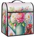 Kitchen Aid Mixer Cover Flower Florals Stand Mixer Cover Compatible with 6-8 Quarts Stand Mixers Dust Covers with Zipper Pocket Foldable Washable Kitchen Aid Organizer Bag