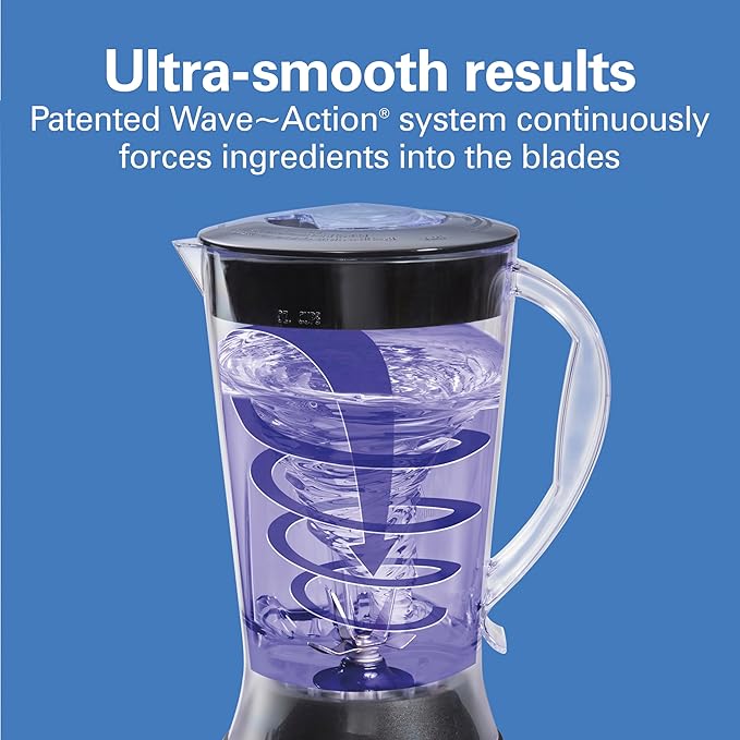 Hamilton Beach Smoothie Blender 56 oz. Jar 10 Speeds Black