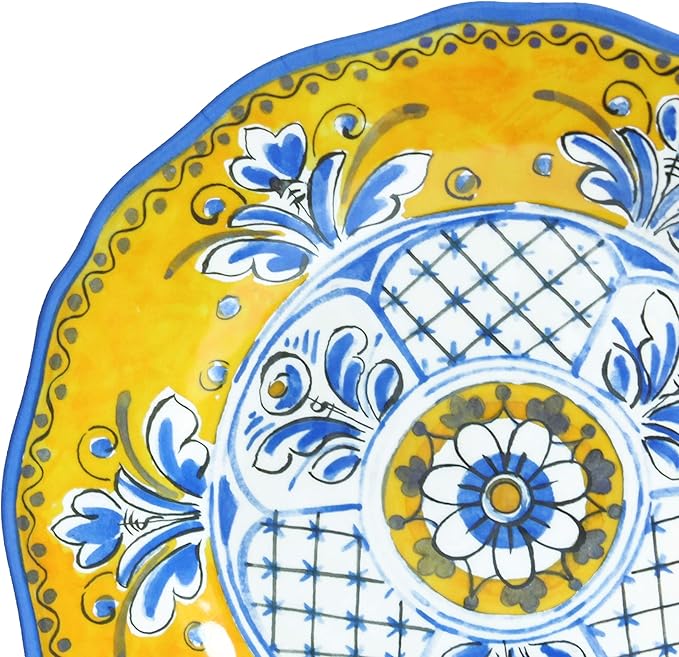 Le Cadeaux 12 Piece Luxury Melamine Dinnerware Set Service for 4 (Benidorm)