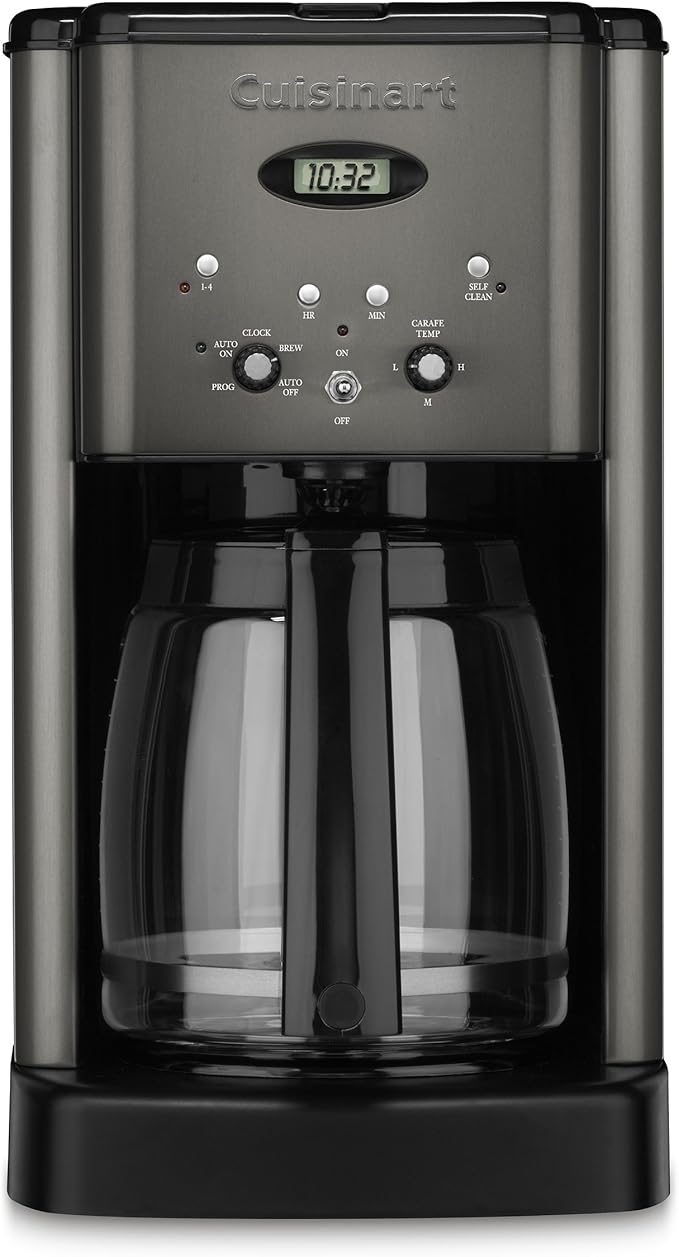 Cuisinart CPT-180BKS Classic 4-Slice Toaster Black/Stainless Steel &amp DCC-1200 12 Cup Brew Central Maker Coffee Maker2 Black Stainless Steel