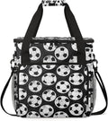 Soccer Travel Coffee Maker Carrying Bag Large Organizer Storage Tote Bag Insulated Reusable Cooler Grocery Bags