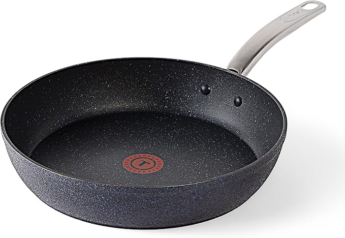 T-FAL StoneShield 12 / 30cm Frypan Non-Stick Anti-Warp Rock Texture Dishwasher &amp Oven Safe Easy to Clean