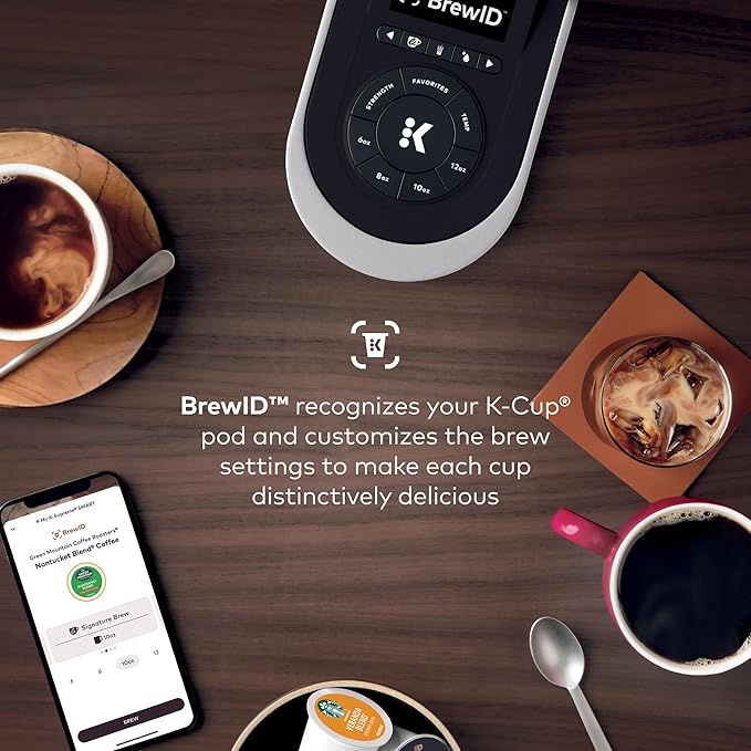 Keurig K-Supreme SMART Coffee Maker MultiStream Technology Brews 6-12oz Cup Sizes Black