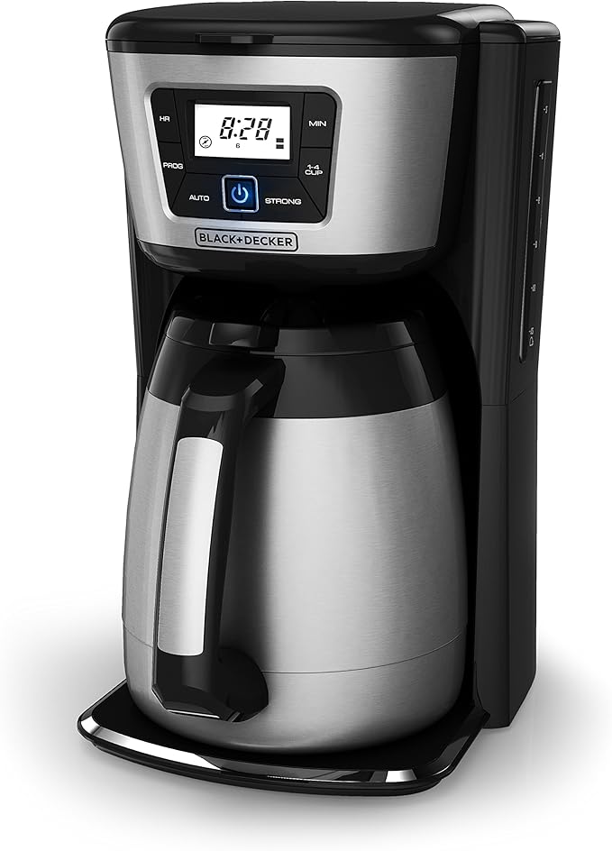 BLACK+DECKER 12-Cup Thermal Coffeemaker Black/Silver CM2035B