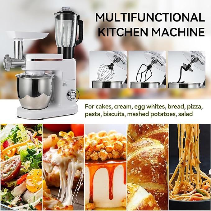 Juicing Blending Cooking Machine - Blender with Meat Mincing and Juice Extraction for Pate Drinks Meet Vegetables