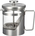 HARIO THSV-2-HSV Hairline Silver Pressed Coffee Heat Resistant Glass Stainless Steel Practical Capacity 10.1 fl oz (300 ml)