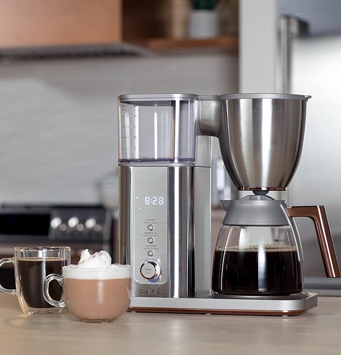 Café Specialty Drip Coffee Maker | 10-Cup Glass Carafe | WiFi Enabled Voice-to-Brew Technology | Smart Home Kitchen Essentials | SCA Certified Barista-Quality Brew | Stainless Steel