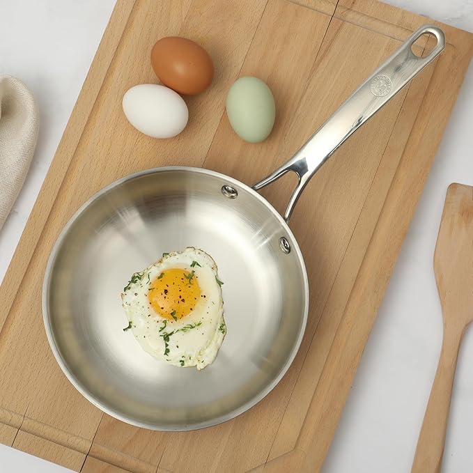 Martha Stewart Castelle 8 Stainless Steel Frying Pan Non Toxic Fry Pan Skillet