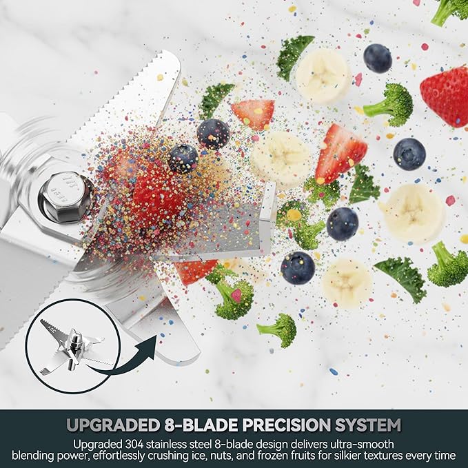 ASH01-S Pro Professional 59OZ Countertop Blender for Smoothies + ASSM-01 Slushie Machine Pro - 85oz Large Capacity 5 Preset Modes + Rinse + Night Mode with Smart Temperature Control