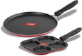 Sumeet 2.6mm Thick Non-Stick Cherry Cookware set (Dosa Tawa – 26.5cm Dia + Mini Multi Snack Maker – 19.5cm Dia)