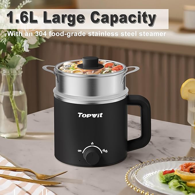 Topwit Hot Pot Electric &amp 1.2L Small Rice Cooker