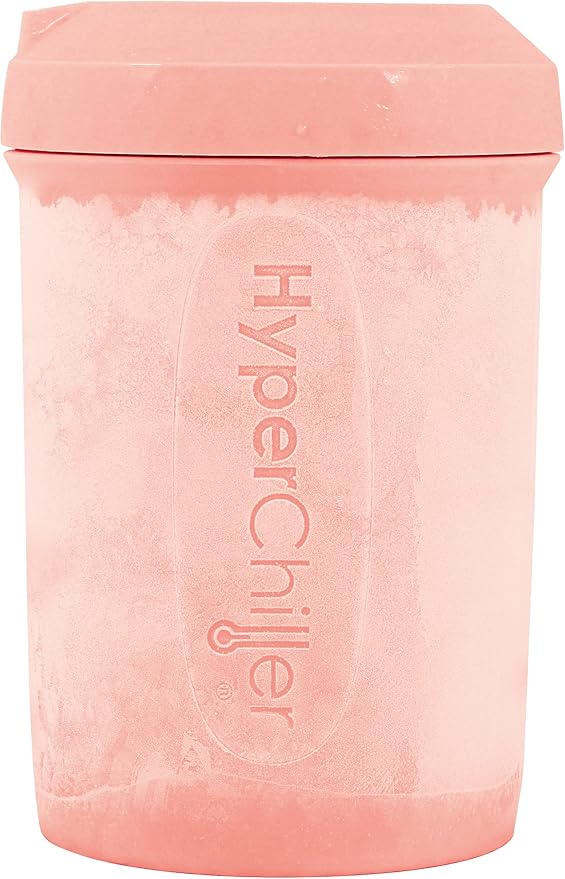 HyperChiller HC2RG Patented Iced Coffee/Beverage Cooler NEW IMPROVEDSTRONGER AND MORE DURABLE! Ready in One Minute Reusable for Iced Tea Wine Spirits Alcohol Juice 12.5 Oz Rose Gold