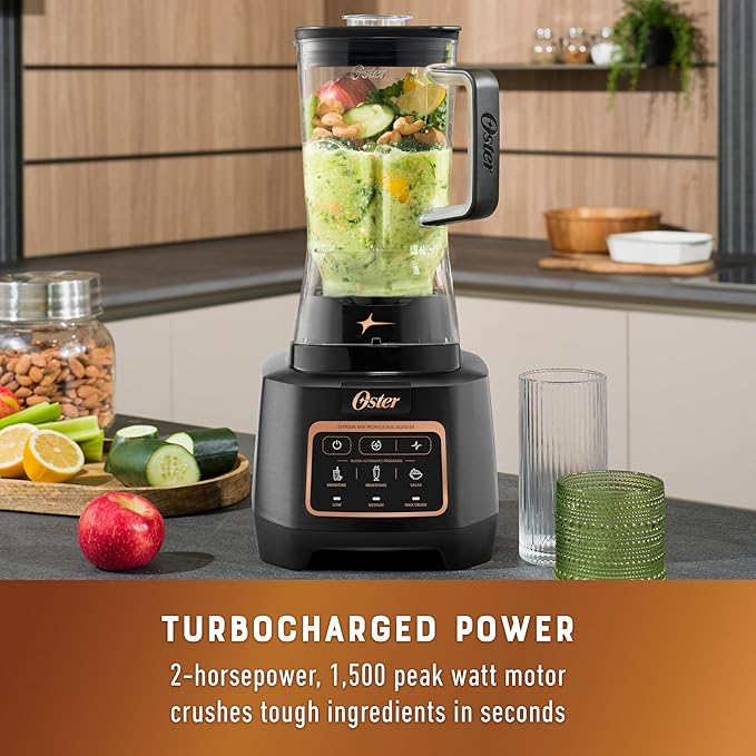Oster Extreme Mix Blender 1500-Watt High-Speed Countertop Blender with 64oz Jar &amp Auto Programs Perfect for Smoothies Milkshakes Salsa