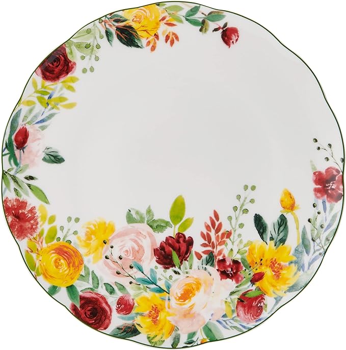 Mikasa Clara Bone China Lightweight Chip Resistant 16 Piece Dinnerware Set Service For 4
