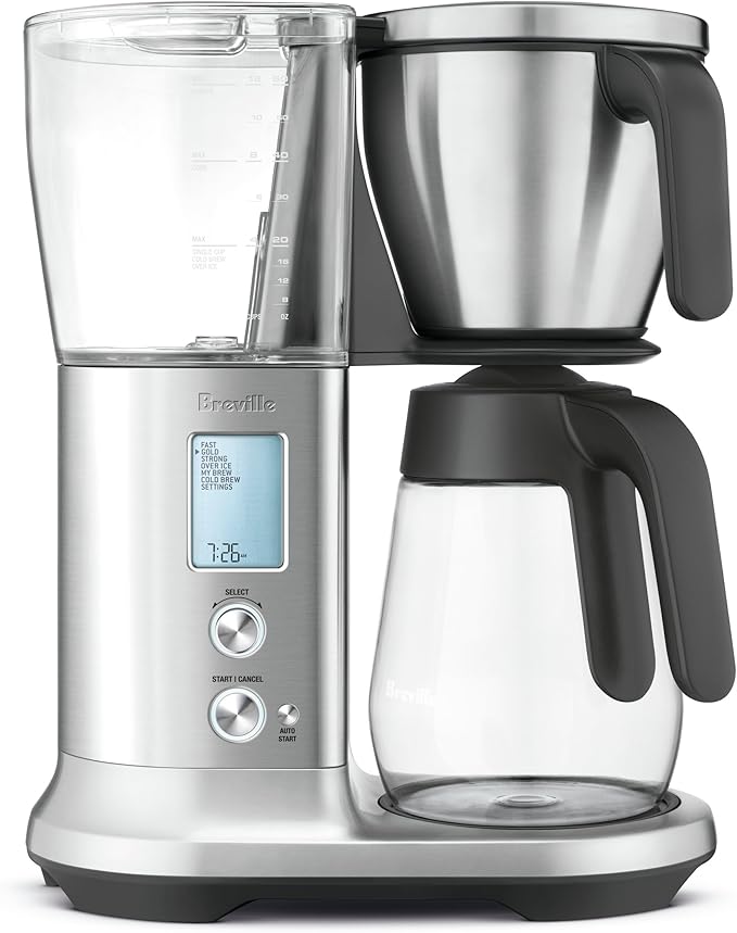 Breville BDC400BSS Precision Brewer Drip Coffee Maker Brushed Stainless Steel Glass Carafe