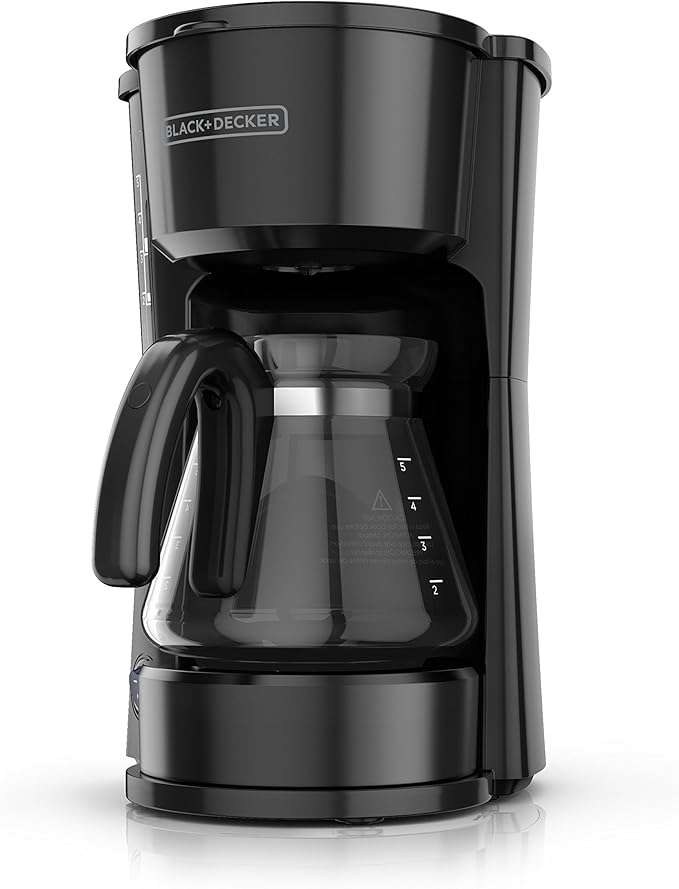 BLACK+DECKER CM0755BZ 4-in-1 5-Cup* Station Coffeemaker Black 5 Cup