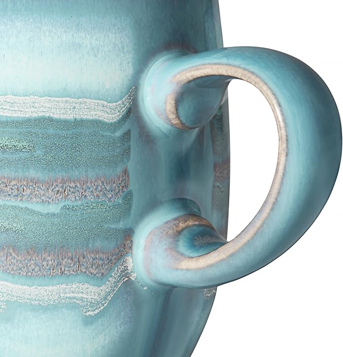 Denby Azure Coast Large Curve Mugs Set of 4