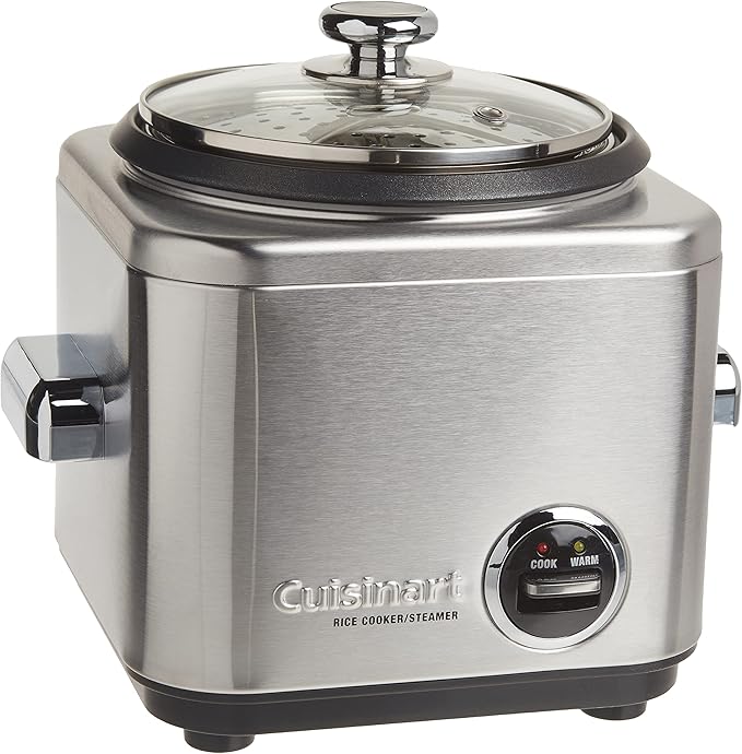 Cuisinart CRC-400P1 4 Cup Rice Cooker Stainless Steel Exterior